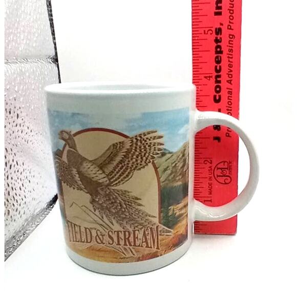 🦌Field & Stream Mug ☕ Rustic Lodge Gift for Outdoorsmen🐟 - Picture 12 of 13